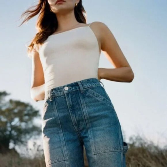 Reformation Jeans 'Annabelle' Tank Top in Ivory - Picture 2 of 4